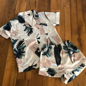 Tropical Satin Pjs